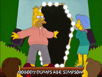 Angry Grandpa Simpson Yelling On Stage GIF
