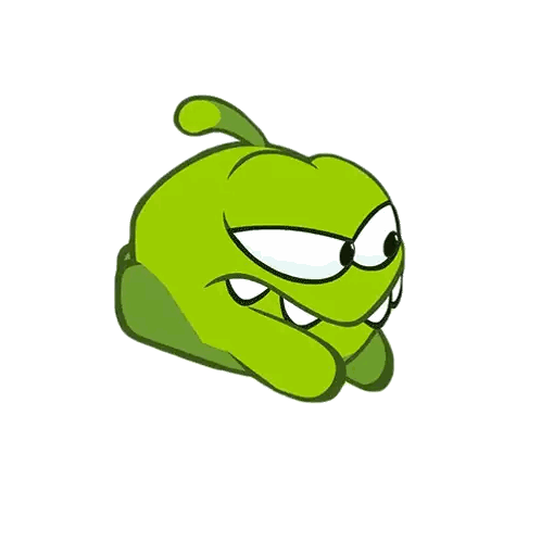 Angry Green Cartoon Character Sticker