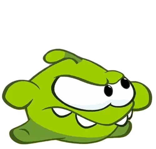 Angry Green Cartoon Character Sticker