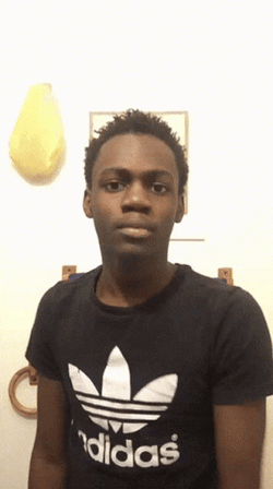 Angry Guy Wearing Black Adidas Shirt GIF