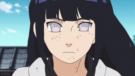 Angry Hinata Hyuga Attacking  GIF