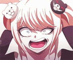 Angry Junko Enoshima GIF