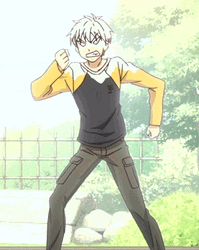 Angry Kyo Sohma Fruits Basket Shake Fist GIF