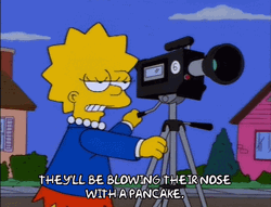 Angry Lisa Simpson Filming
