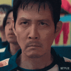 Angry Look Seong Gi-Hun GIF