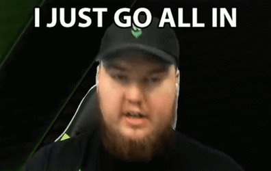 Angry Man I Just Go All In GIF