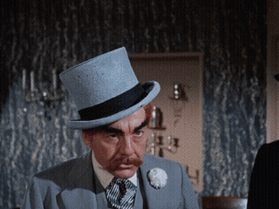 Angry Man In Top Hat And Suit GIF