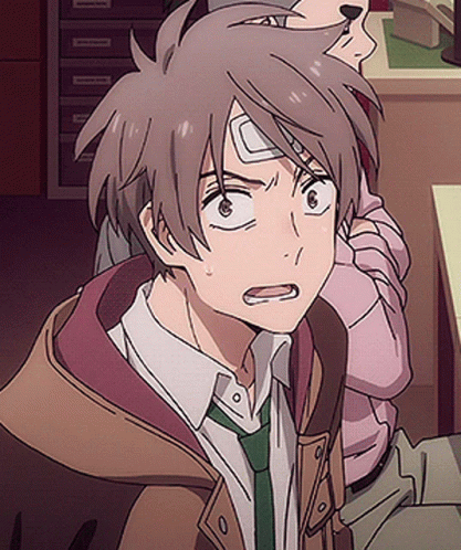 Angry Man With Bandage On Forehead GIF
