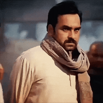 Angry Man With Beard And Scarf GIF