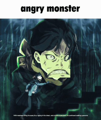 Angry Monster With Madness Filling His Eyes GIF