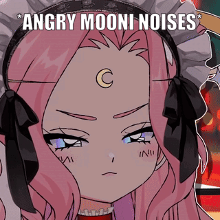 Angry Mooni Noises Text On Girl Picture GIF