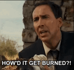 Angry Nic Cage How Did It Burn GIF