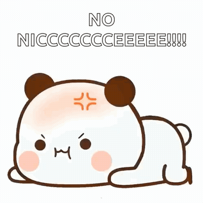 Angry Panda Laying Down Saying No Nicccceeee GIF