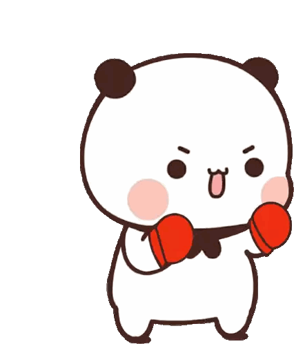 Angry Panda With Boxing Gloves Sticker