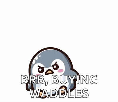 Angry Penguin Brb Buying Waddles GIF