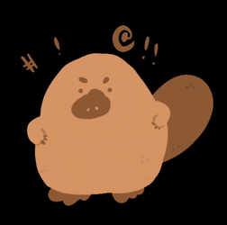 Angry Platypus Animation GIF