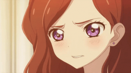 Angry Purple Anime Eyes GIF