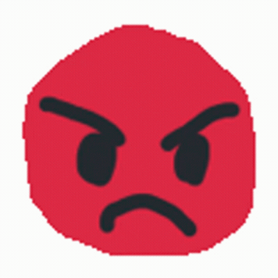 Angry Red Pixel Art Face GIF