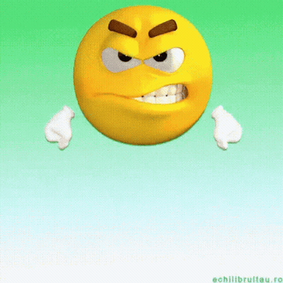 Angry Red Smiley Saying Be Wild GIF
