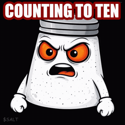 Angry Salt Shaker Counting To Ten GIF