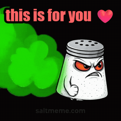 Angry Salt Shaker Saying This Is For You GIF