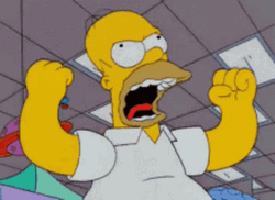 Angry Scream Homer Simpson