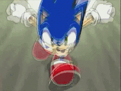 Angry Sonic Running