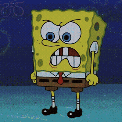 Angry Spongebob Squarepants Cartoon GIF