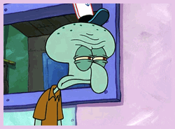 Angry Squidward Suspicious Side Eye GIF