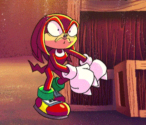 Angry State Knuckles Dancing GIF