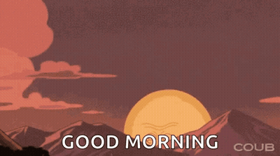 Angry Sun Saying Good Morning GIF