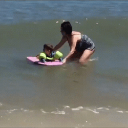 Angry Surfing Kid Oh Yeah That's Great GIF