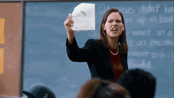 Angry Teacher Hilary Swank GIF