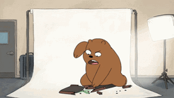 Angry We Bare Bears Punch GIF