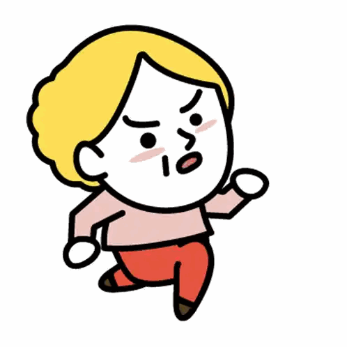 Angry Woman Cartoon Sticker