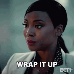 Angry Woman Wrap It Up GIF