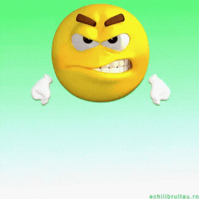 Angry Yellow Smiley GIF