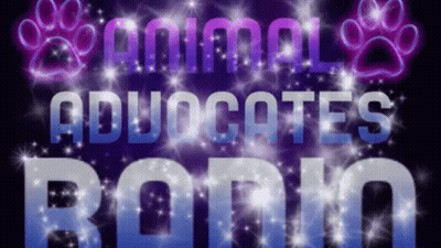 Animal Advocates Rodeo Sign With Paw Print GIF