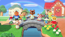 Animal Crossing New Horizons Celebration GIF
