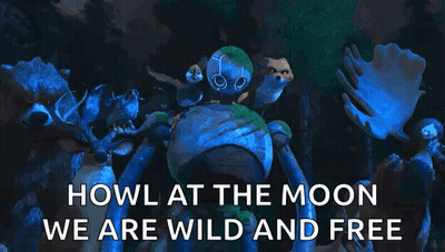 Animals Howl At The Moon We Are Wild GIF