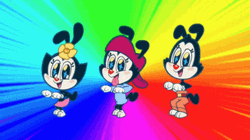 Animaniacs Characters Colorful Background
