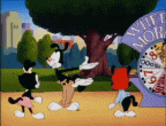 Animaniacs Spinning Wheel Of Morality GIF