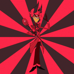 Animated Alastor Mysterious Look GIF