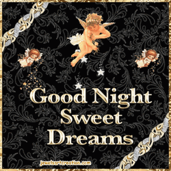 Animated Angel Guiding A Good Night GIF