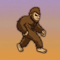Animated Angry Big Foot GIF