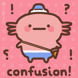 Animated Axolotl Meme Confused GIF