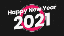Animated Banner Happy New Year 2021  GIF