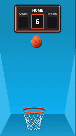 Animated Basketball Bonus Shot GIF