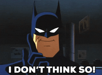Animated Batman I Dont Think So GIF