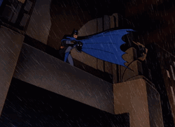 Animated Batman Surveying From The Top GIF